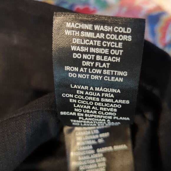 Original Nicole Miller Linen/Viscose Black Classic V-Neck Sheath Dress Size S - Picture 11 of 11